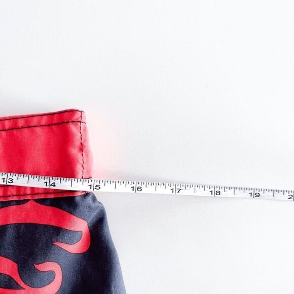 Captain Morgan Mens Drawstring Board Shorts Swimming Trunks Red Black Small - Picture 6 of 9